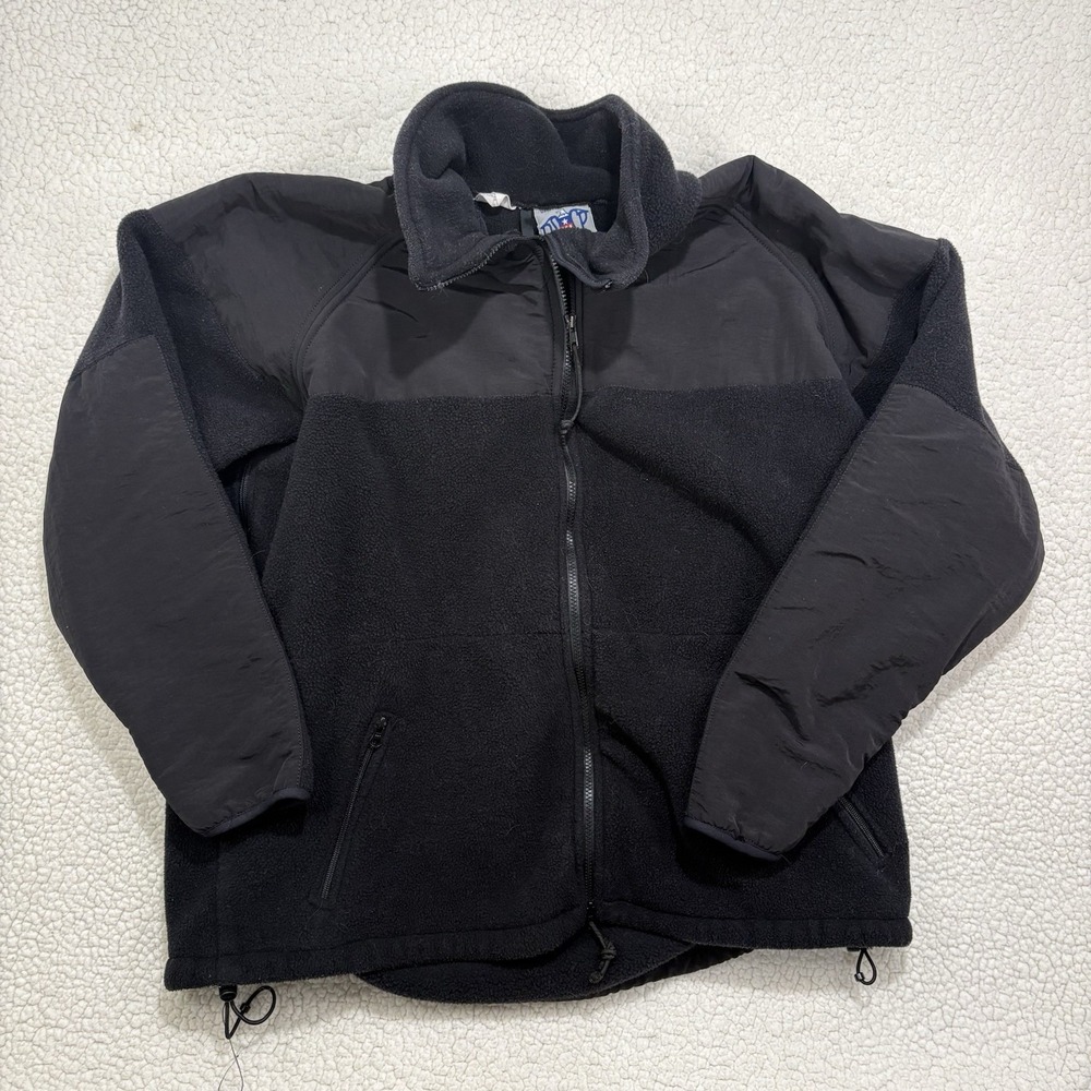 DSCP Peckham Jacket Mens Size XL Black Polartec Fleece Cold Weather Military Zip